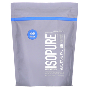 Isopure, без углеводов, протеиновый порошок, ванильный крем, 454 кг (1 фунт)