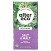 Alter Eco, органический темный шоколад, с солью и солодом, 70% какао, 80 г (2,82 унции) (Товар снят с продажи) 