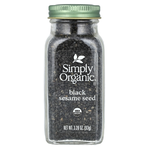 Simply Organic, Органическое, черное семя кунжута, 3,28 унции (93 г)