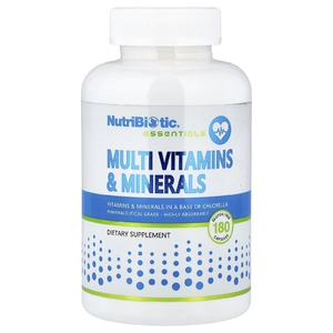 NutriBiotic, мультивитамины и минералы, 180 капсул