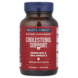 Wiley's Finest, омега-3 для здорового уровня холестерина, 90 желатиновых капсул