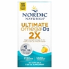 Nordic Naturals, Ultimate Omega 2X с витамином D3, лимон, 60 мягких желатиновых капсул