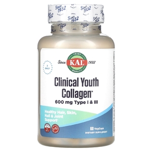 KAL, Clinical Youth Collagen, коллаген, 60 вегетарианских капсул