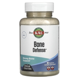 KAL, Bone Defense, защита костей, 90 вегетарианских капсул