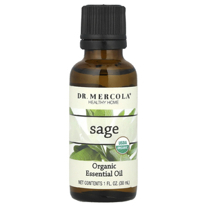 Dr. Mercola, Органическое эфирное масло, шалфей, 30 мл (1 унция)
