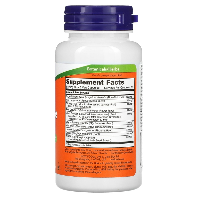NOW Foods, Menopause Support, 90 растительных капсул