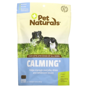 Pet Naturals, Calming, для собак и кошек всех размеров, успокаивающее средство, 160 жевательных таблеток, 240 г (8,46 унции)