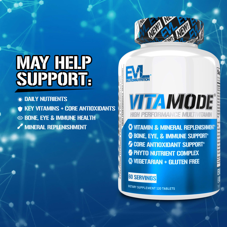 EVLution Nutrition, VitaMode, высокоэффективные мультивитамины, 120 таблеток