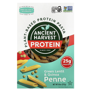 Ancient Harvest, Протеиновая паста на растительной основе, зеленая чечевица и киноа пенне, 272 г (9,6 унции)