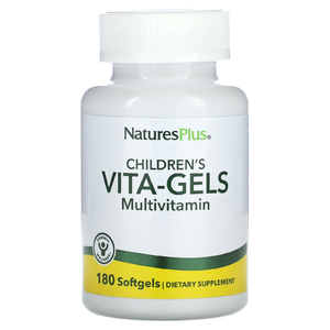 NaturesPlus, Витаминные мультивитамины для детей, апельсин, 180 мягких таблеток (Товар снят с продажи) 
