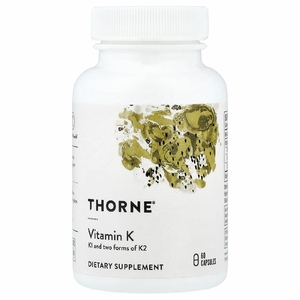 Thorne, витамин К, 60 капсул