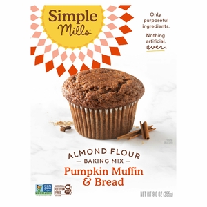 Simple Mills, смесь для выпечки из миндальной муки, тыквенные кексы и хлеб, 255 г (9,0 унции)