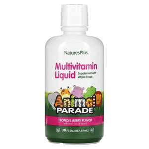 NaturesPlus, Animal Parade, мультивитамины для детей в жидкой форме, вкус тропических ягод, 887,1 мл (30 жидк. унций)