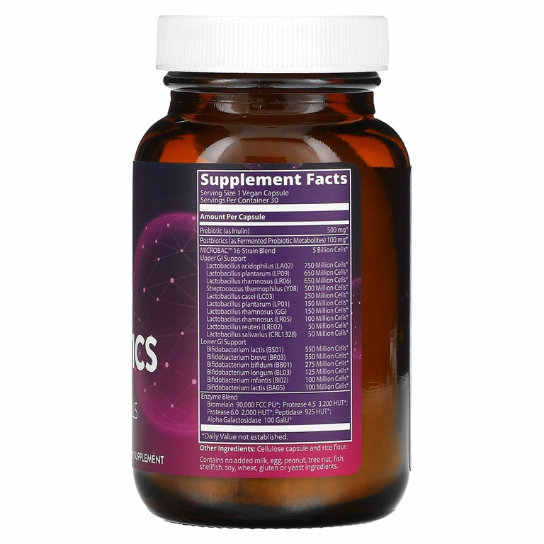 MRM Nutrition, Nutrition, пробиотики для ежедневной поддержки, 5 млрд клеток, 30 растительных капсул