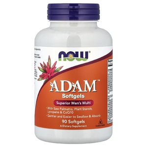 NOW Foods, АДАМ, мультивитамины для мужчин, 90 желатиновых капсул