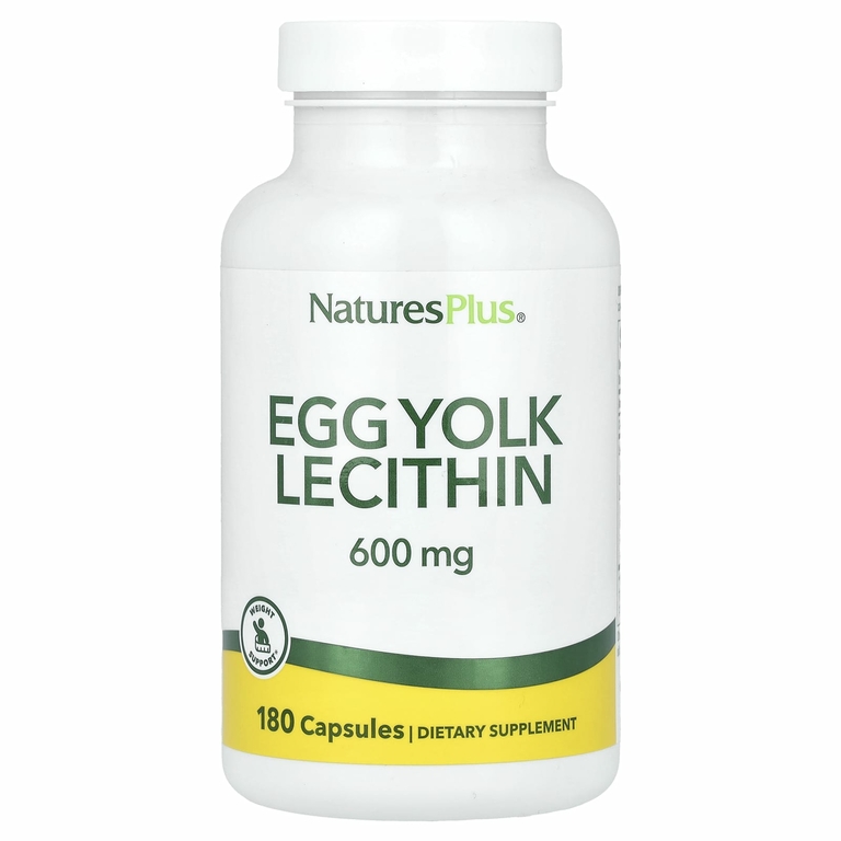 NaturesPlus, лецитин из яичного желтка, 180 капсул
