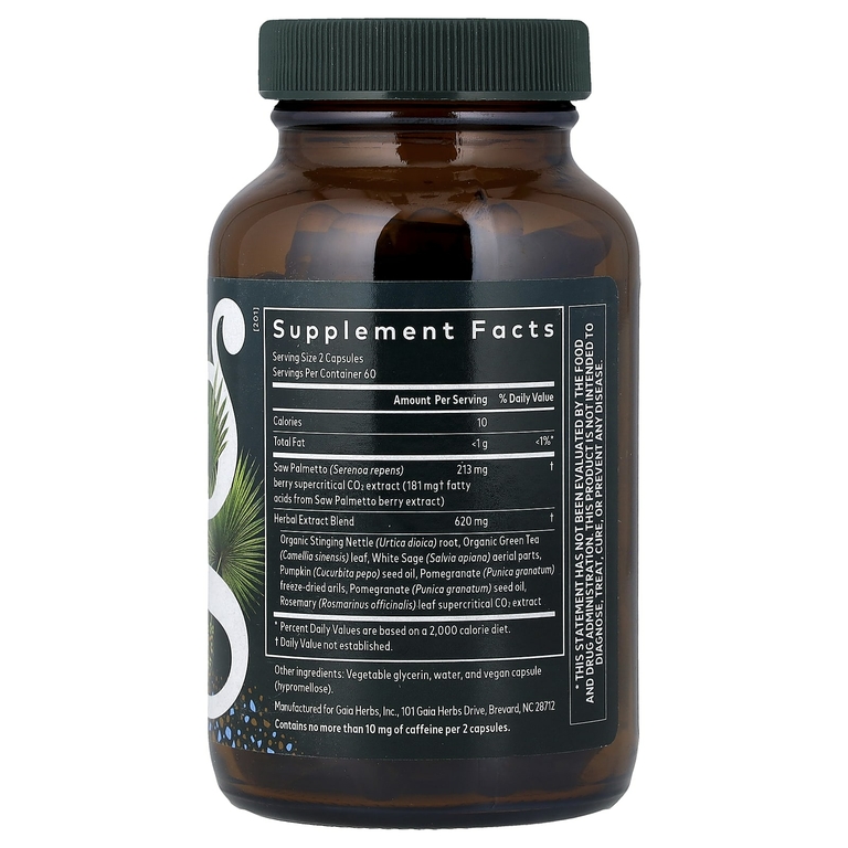 Gaia Herbs, комплекс для здоровья простаты, 120 жидких капсул