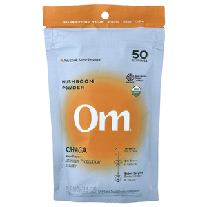 Om Mushrooms, грибной порошок, чага, 100 г (3,5 унции)