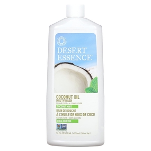 Desert Essence, ополаскиватель для рта с кокосовым маслом, кокосовая мята, 473 мл (16 жидк. унций)