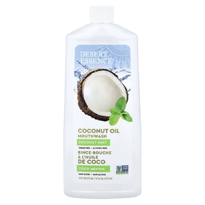 Desert Essence, ополаскиватель для рта с кокосовым маслом, кокосовая мята, 473 мл (16 жидк. унций)