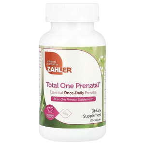 Zahler, Total One Prenatal, пренатальный комплекс, для приема один раз в день, 120 капсул