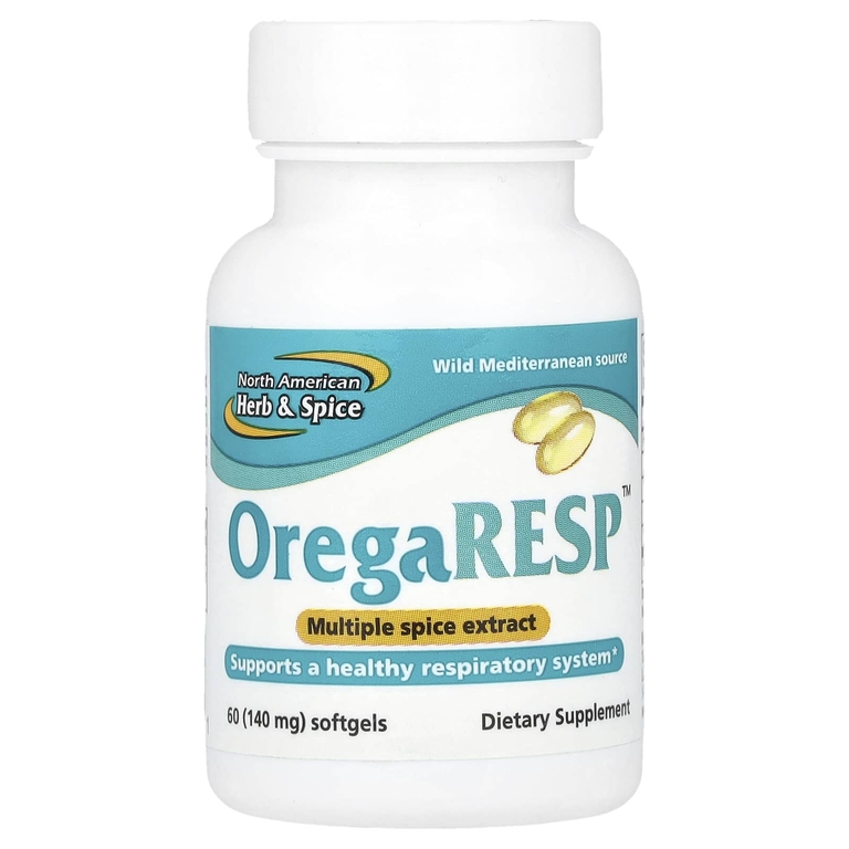 North American Herb & Spice, OregaResp, 140 мг, 60 капсул