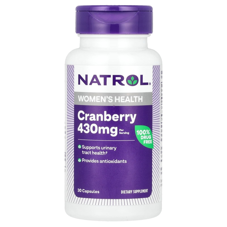 Natrol, клюква, 800 мг, 30 капсул (400 мг в 1 капсуле) (Товар снят с продажи) 