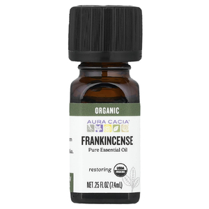 Aura Cacia, чистое эфирное масло, органический ладан, 7,4 мл (0,25 жидк. унции)