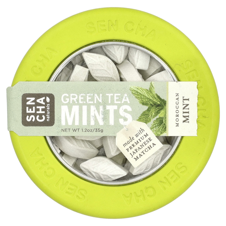 Sencha Naturals, Мятные леденцы с зеленым чаем, марокканские мятные леденцы, 1,2 унции (35 г)