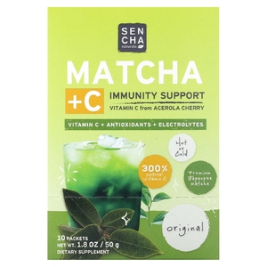 Sencha Naturals, Матча с витамином C, оригинальный продукт, 10 пакетиков по 5 г (0,18 унции) (Товар снят с продажи) 