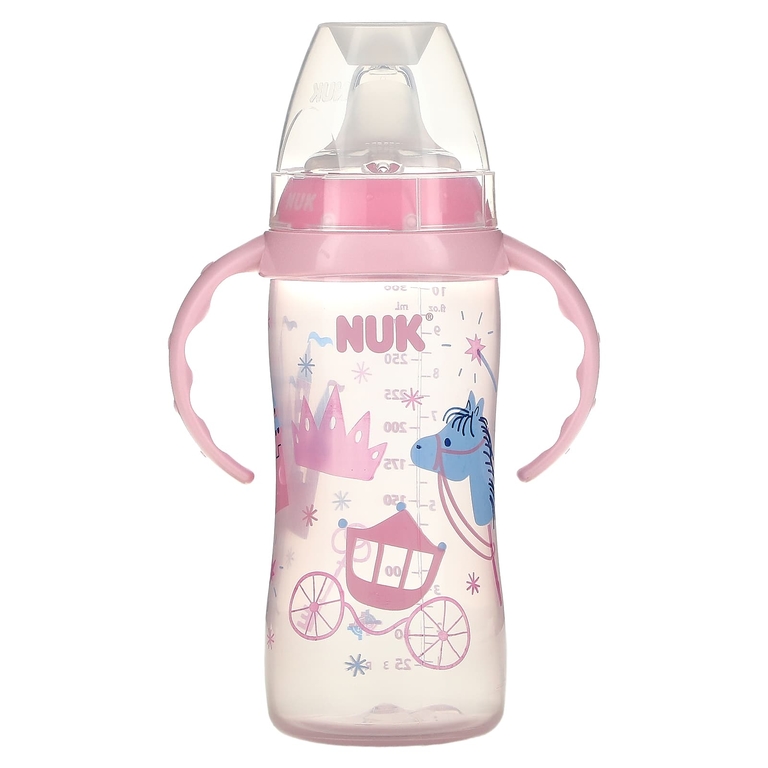 NUK, Large Learner Cup, для детей от 8 месяцев, розовый / розовый, 300 мл (10 унций)