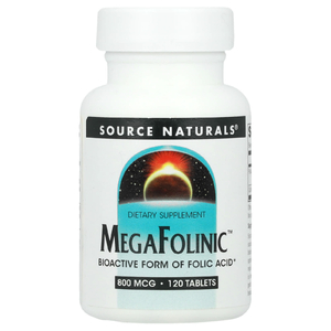Source Naturals, MegaFolinic™, 800 мкг, 120 таблеток