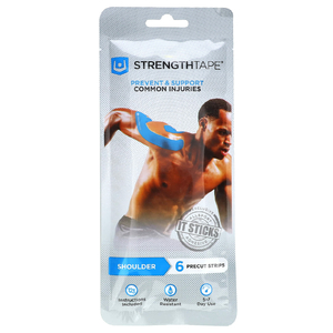Strengthtape, Набор кинезиологических лент, на плечо, 6 предварительно нарезанных полосок
