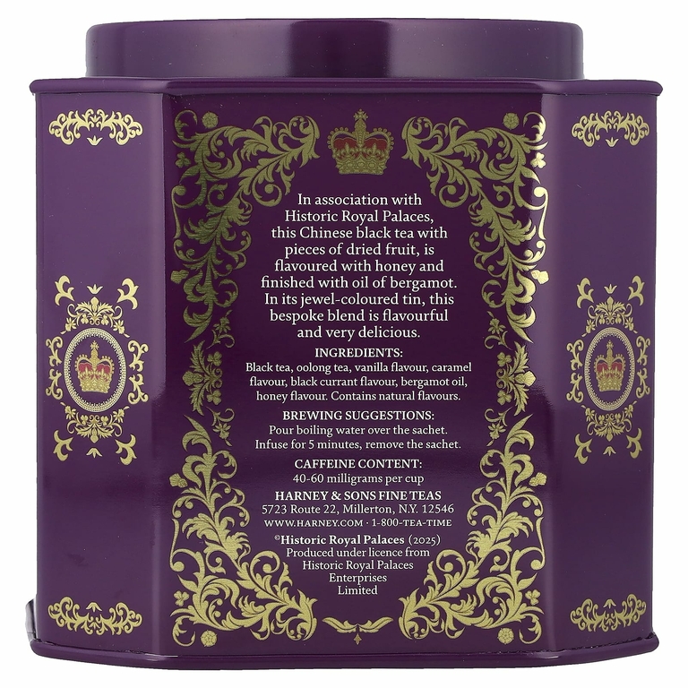 Harney & Sons, черный чай, лондонский Тауэр, 30 пакетиков, 60 г (2,11 унции)