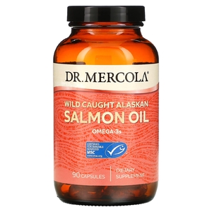 Dr. Mercola, Жир дикого аляскинского лосося, 90 капсул