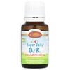 Carlson, Super Daily D3+K2 для детей, 25 мкг (1000 МЕ) и 22,5 мкг, 10,16 мл (0,34 жидк. унции)