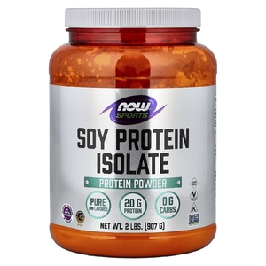 NOW Foods, Спорт, изолят соевого белка, натуральный, с нейтральным вкусом, 907 г (2 фунта)