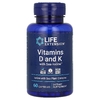 Life Extension, витамины D и К с йодом Sea-Iodine, 60 капсул
