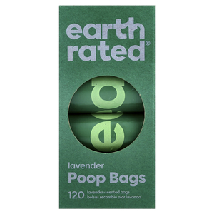Earth Rated, пакетики для отходов собак, лаванда, 8 шт.