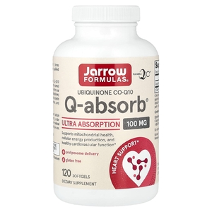 Jarrow Formulas, Коэнзим Q10 (убихинон), 100 мг, 120 желатиновых капсул
