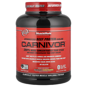 MuscleMeds, изолят говяжьего белка, со вкусом шоколада и арахисового масла, 1876 г (4,14 фунта)