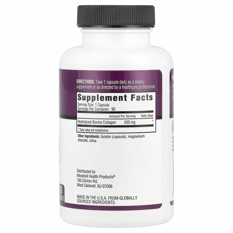 Rejuvicare, Super Collagen, коллаген, 500 мг, 90 капсул