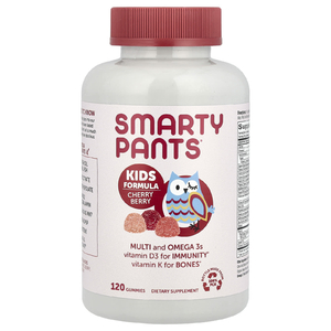 SmartyPants, добавка для детей, со вкусом ягод и вишни, 120 жевательных таблеток