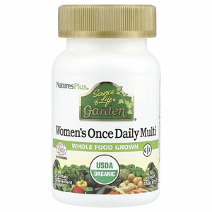 NaturesPlus, Source of Life Garden, мультивитамины для женщин для приема один раз в день, 30 веганских таблеток