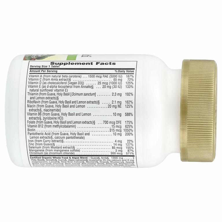 NaturesPlus, Source of Life Garden, мультивитамины для женщин для приема один раз в день, 30 веганских таблеток