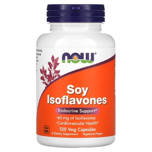 NOW Foods, изофлавоны сои, 120 растительных капсул