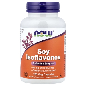 NOW Foods, соевые изофлавоны, 120 растительных капсул