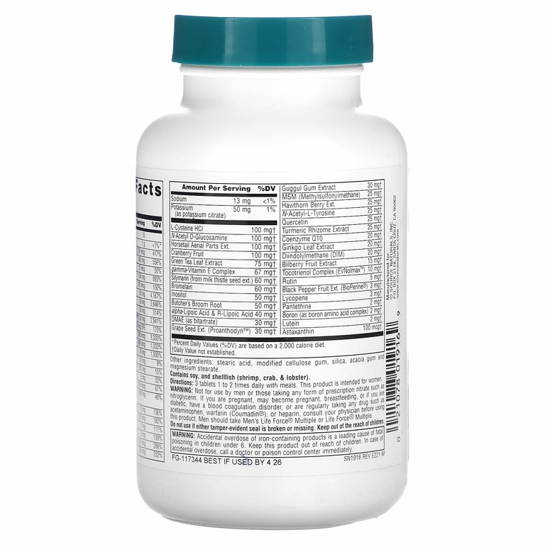 Source Naturals, Women's Life Force Multiple, 90 таблеток