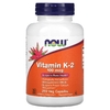 NOW Foods, витамин K-2, 100 мкг, 250 растительных капсул
