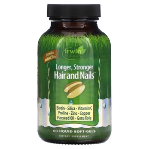 Irwin Naturals, Более длинные и крепкие волосы и ногти, 60 мягких таблеток